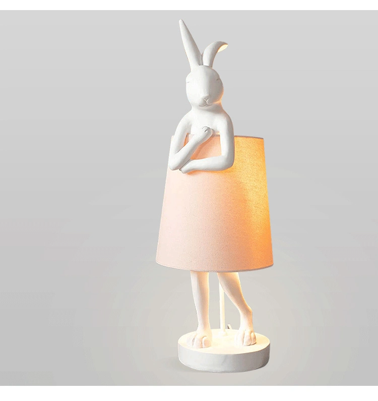 Nordic Zhongshan Indoor Children′s Room Apron Rabbit Lamp Animal Lamp.