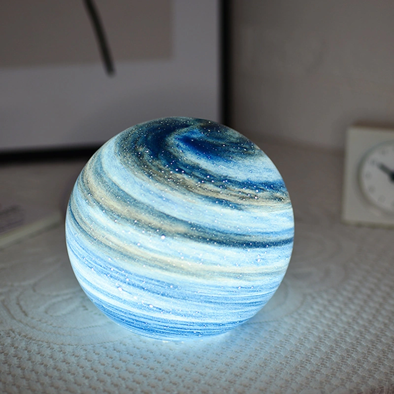 3D Earth Lamp with Wood Stand Touch Remote Control USB Rechargeable Planet Lamp for Baby Kids Girls Boys