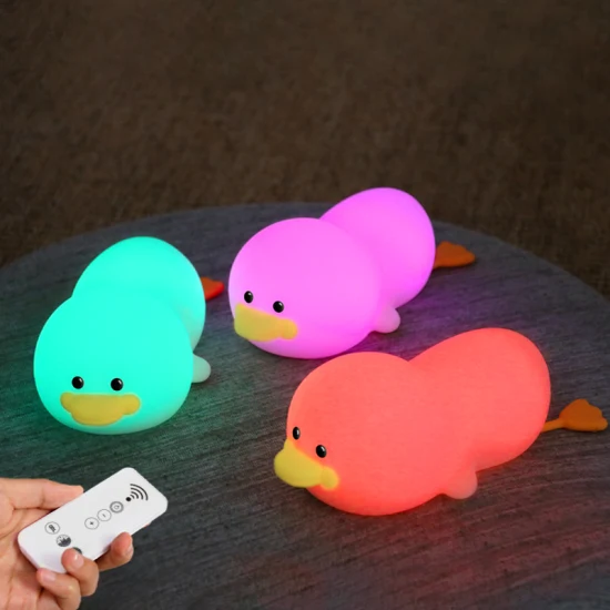 Новейший силиконовый ночник Gg Duck с USB-аккумулятором Amazon с таймером и пультом дистанционного управления